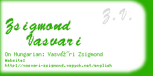 zsigmond vasvari business card